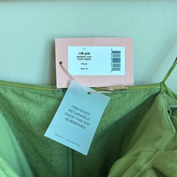 NWT Cult Gaia Muna Dress in Palm - Picture 6 of 7